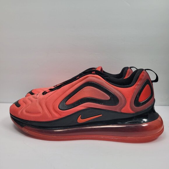 Nike Air Max 720 Men's Red Black Athletic Shoes AO2924 600 US Size 12 - Picture 2 of 9